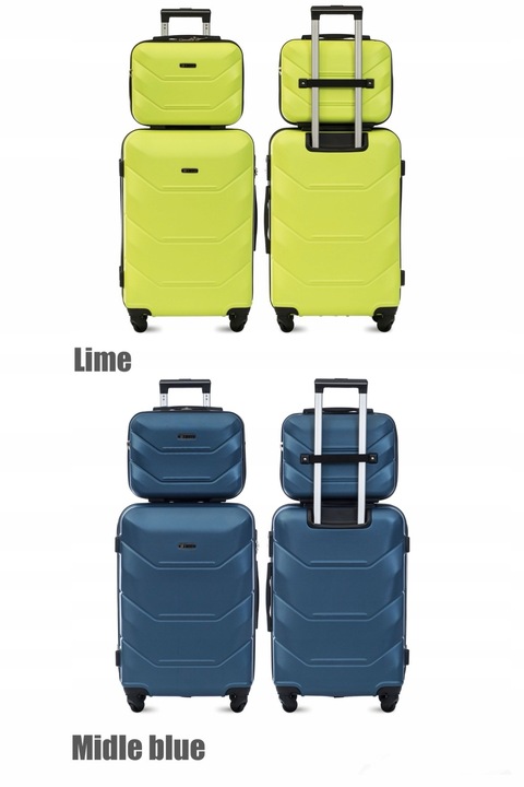 WALIZKA BLOOM XL 24 ŚREDNIA + XS KUFEREK KABINOWA PODRECZNA ABS 15 KOLORÓW