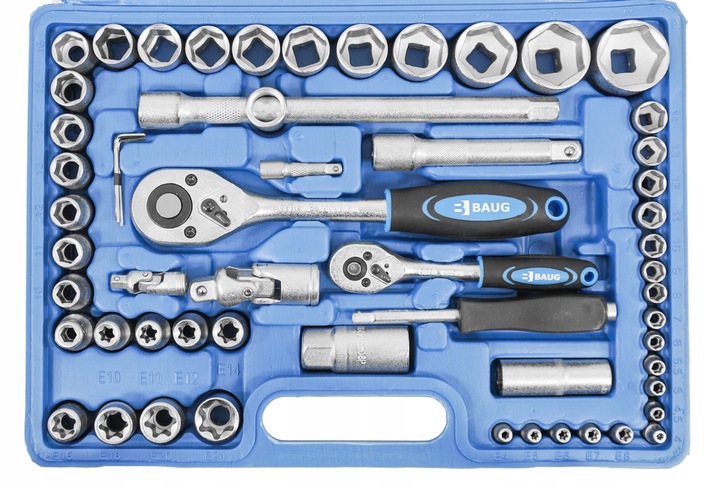 ZESTAW NARZĘDZI KLUCZY NASADOWYCH 108 KLUCZE NASADOWE 1/4" 1/2" BITY TORX