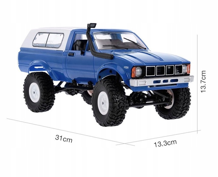 SAMOCHÓD ZDALNIE STEROWANY Auto RC TERENOWY WPL OFF ROAD 4x4 DUŻY PICKUP