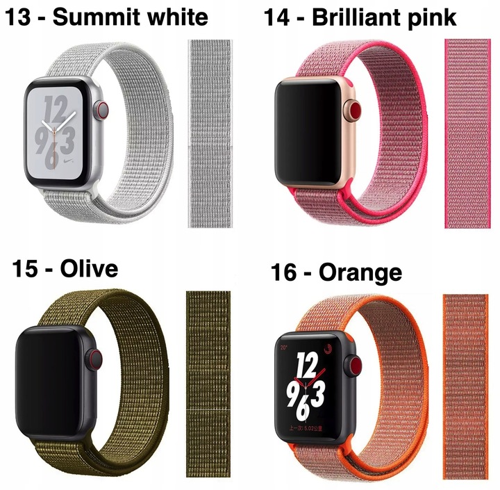 PASEK DO APPLE WATCH 2 3 4 5 6 7 8 9 SE ULTRA 2 38/40/41/42/44/45/49mm Rzep