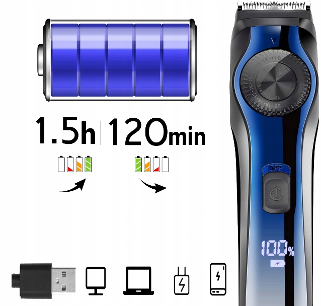 Trymer Maszynka Strzyżenie Brody Golarka + GRATIS