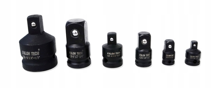 REDUKCJE ADAPTERY REDUKCYJNE 1/2 1/4 3/8 3/4 6 SZT mocne ONDRAGON