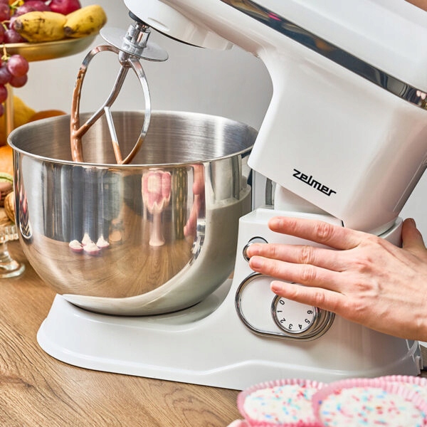ROBOT PLANETARNY MIKSER ZELMER ZKR1350 1200W 6 PRĘDKOŚCI 5L STAL
