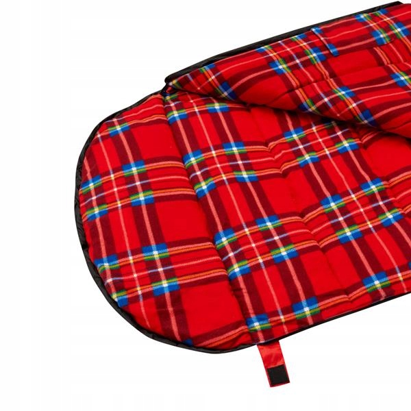 ŚPIWÓR z bawełnianym wypełnieniem ZIMOWY Gruby z kapturem 190cm -12 stopni