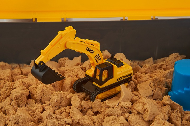 Zestaw Konstrukcyjny Dźwig Piasek Kinetyczny Pojazdy Budowlane dla Dzieci