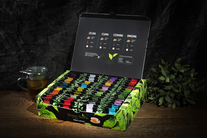 Zestaw herbat 100 saszetek Green Touch liściasta
