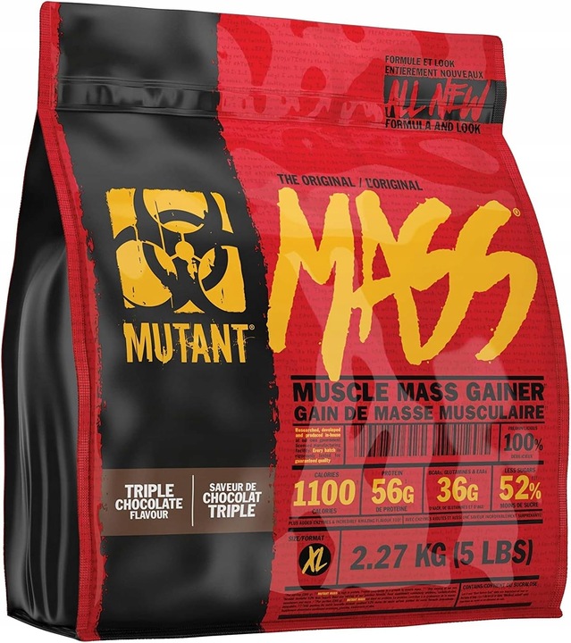 Mutant Mass Gainer Czekolada 2270g + Shaker 600 ml
