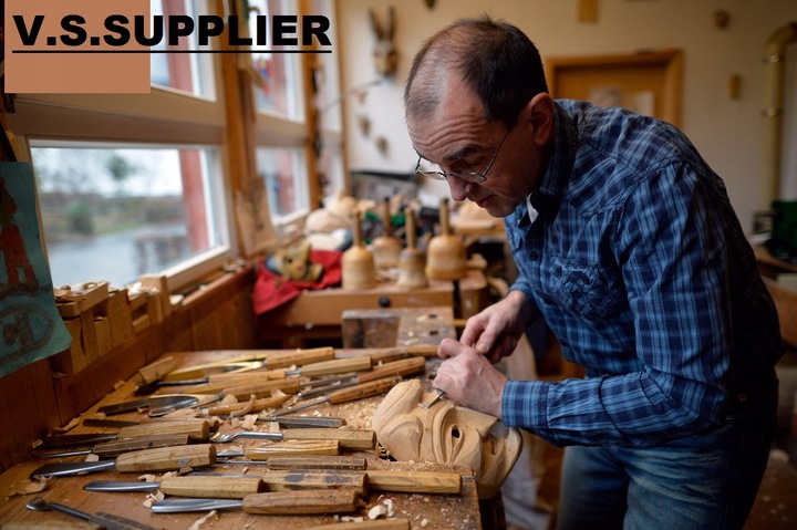 Masażer do stóp drewniany 10 rolek