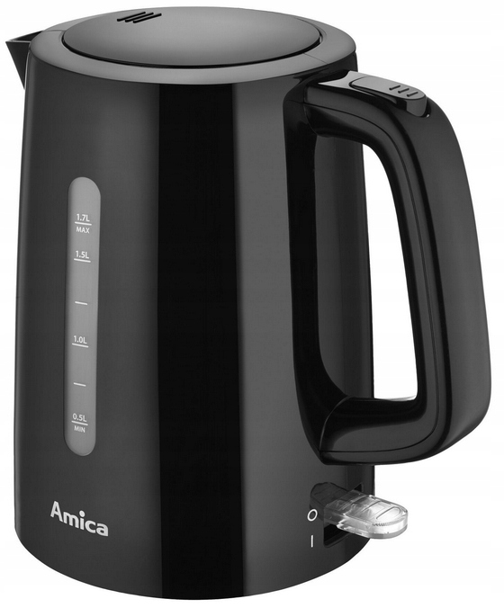 AMICA CZAJNIK ELEKTRYCZNY KF1014 CZARNY 1,7L 2200W