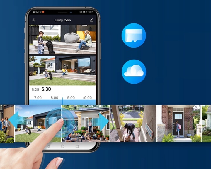 KAMERA ZEWNĘTRZNA OBROTOWA IP WIFI 2MPX FULL HD 4x ZOOM DO MONITORINGU