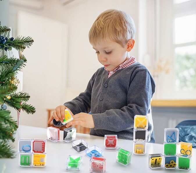 KALENDARZ ADWENTOWY 24 GRY LOGICZNE 3D ŁAMIGŁÓWKI MINI GRY ZABAKI KRATYWNE