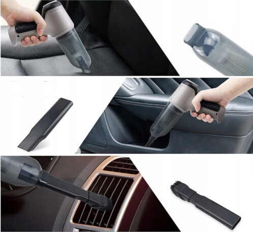 BEZPRZEWODOWY WYDAJNY RĘCZNY ODKURZACZ SAMOCHODOWY 120W 9000PA ŁADOWANY