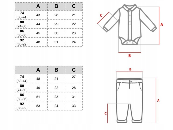 ELEGANCKI KOMPLET NIEMOWLĘCY Z KOSZULOBODY 86