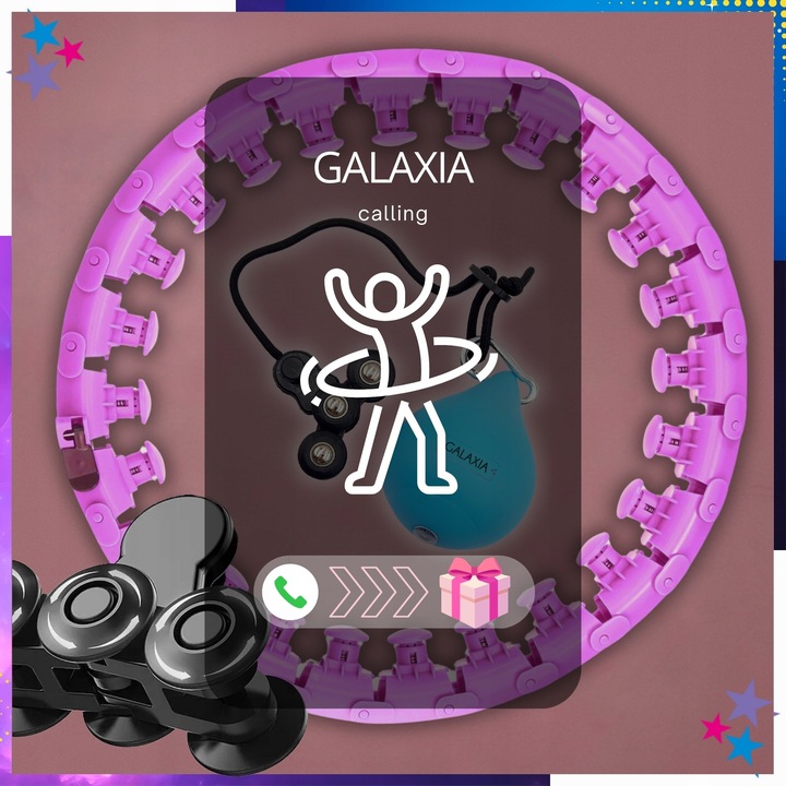 HULA HOP ODCHUDZAJĄCE z Obciążeniem Obciążnikiem Smart z Wypustkami HULAHOP