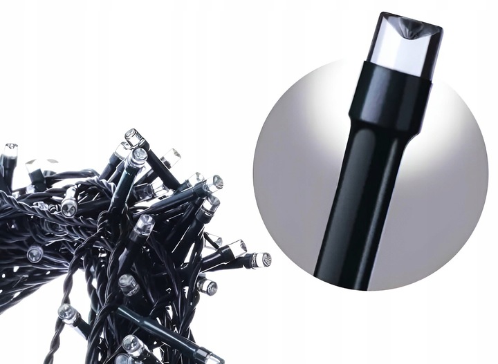 Lampki Choinkowe 300 LED Oświetlenie Świąteczne ZEW / WEW