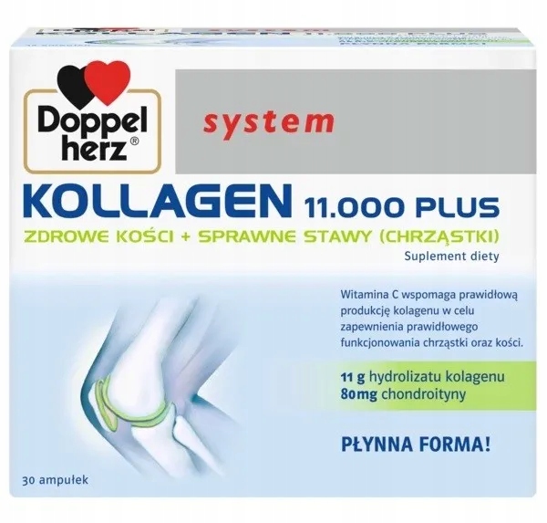 DOPPELHERZ SYSTEM KOLLAGEN 11.000 PLUS 30 ampułek