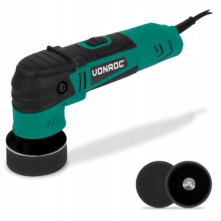 Polerka samochodowa 400W | Ø50 & 75MM | 2 pady i 2 płyty | VONROC