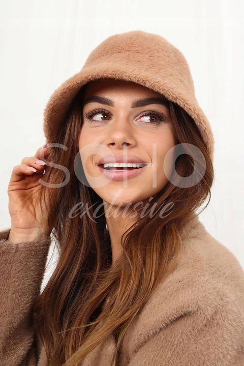 KAPELUSZ CZAPKA ALPAKA JESIENNY DAMSKI KOBIECY MODN ZIMOWY CIEPŁY KOL 2435