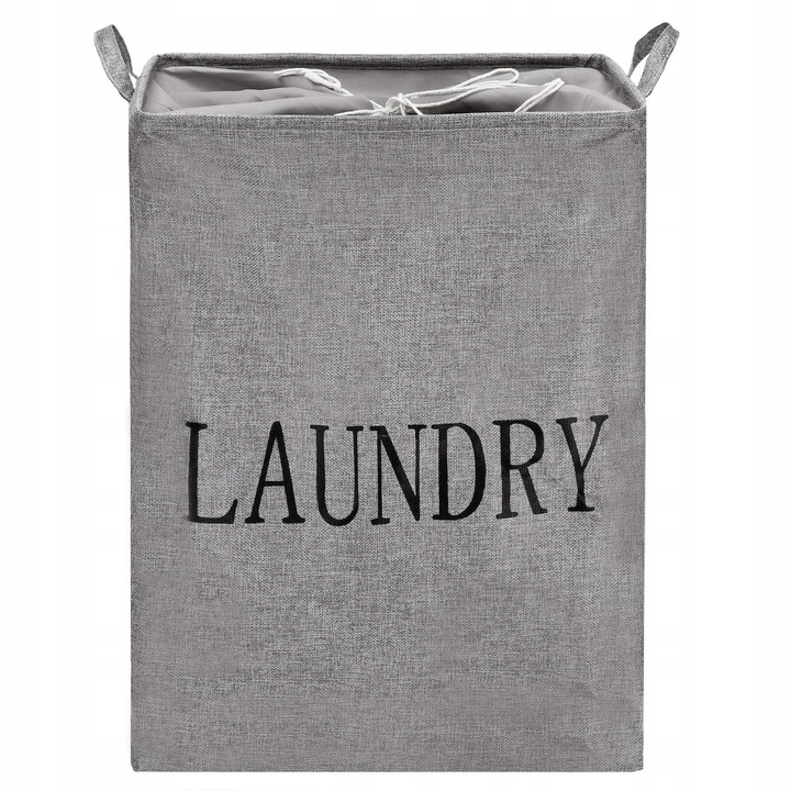 KOSZ NA PRANIĘ BIELIZNĘ POJEMNIK WOREK 81L SKŁADANY ORGANIZER DUŻY XXL