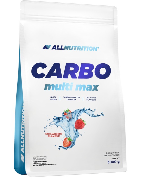 ALLNUTRITION CARBO MULTI MAX 3000g TRUSKAWKA WĘGLOWODANY WYTRZYMAŁOŚĆ