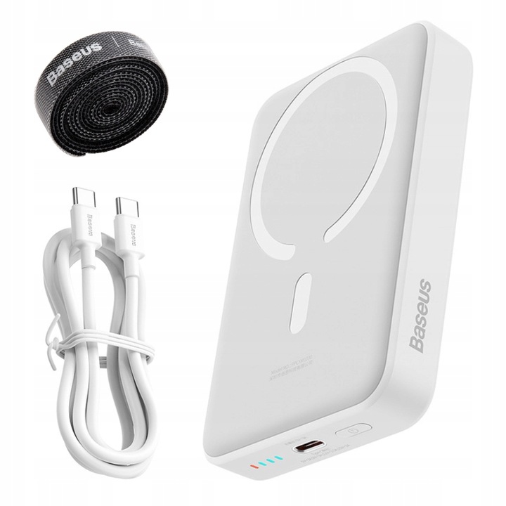 BASEUS MINI MAGNETYCZNY POWERBANK MAGSAFE 10000MAH ŁADOWANIE INDUKCYJNE 30W