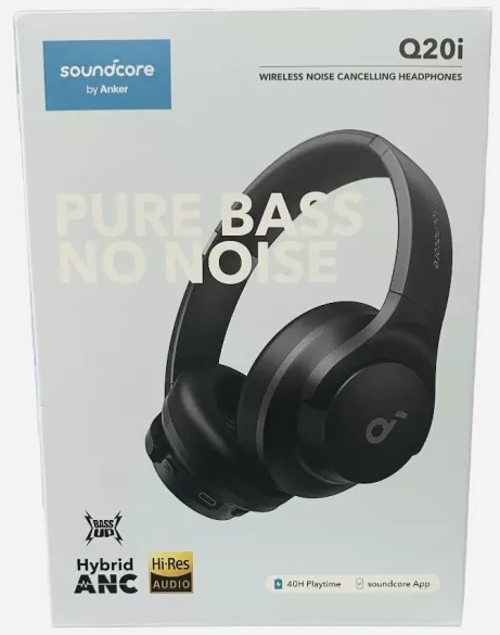 CZARNE Słuchawki Bezprzewodowe Nauszne Soundcore Q20i Bluetooth 5.0