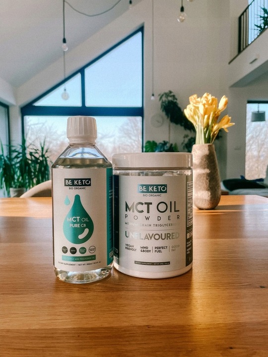 BeKeto Olej MCT w proszku - Bezsmakowy 300g Ketony BE KETO