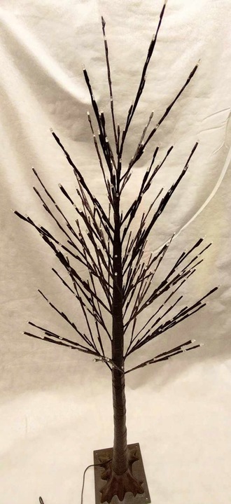 DRZEWKO ŚWIĄTECZNE LED ŚWIECĄCE LAMPKI 150cm XXL ZIMNY BIAŁY