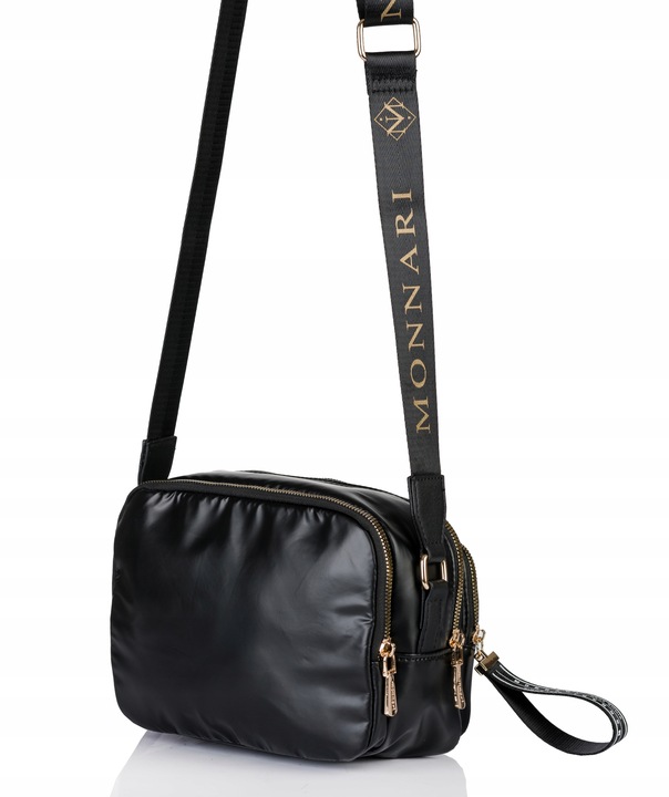 MONNARI Torebka na ramię LISTONOSZKA Pojemna DWUKOMOROWA do pracy PREMIUM