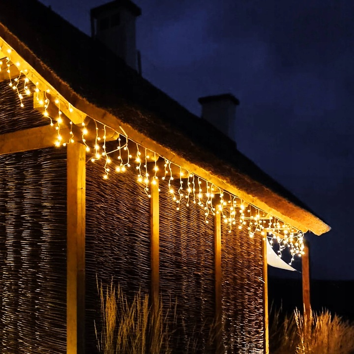 SOPLE 500 LED LAMPKI ZEWNĘTRZNE 22,5m PILOT FLASH GIRLANDA ŚWIETLNA KURTYNA