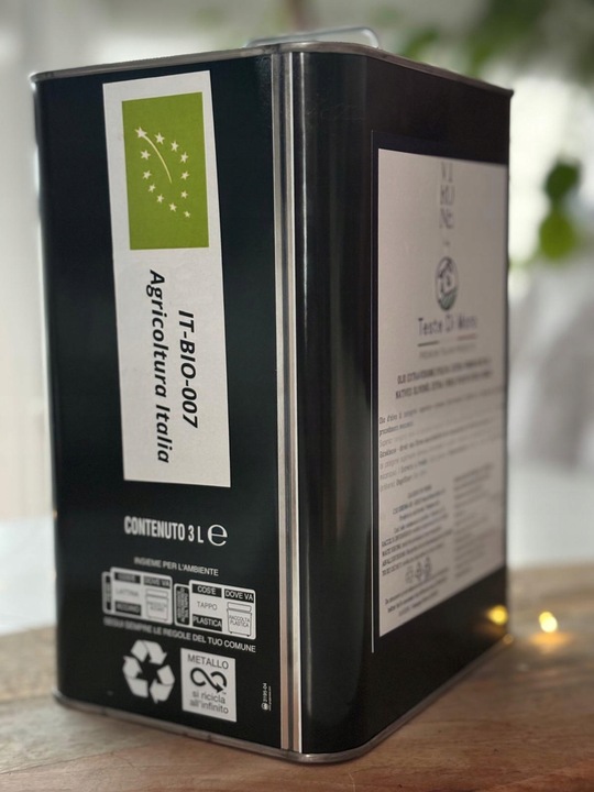 Włoska BIO Oliwa z Oliwek Extra Virgin 100% 3L ŚWIEŻY ZBIÓR
