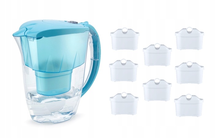 Dzbanek filtrujący Aquaphor Jasper 2,8 l + 8 x Maxfor B25, morski