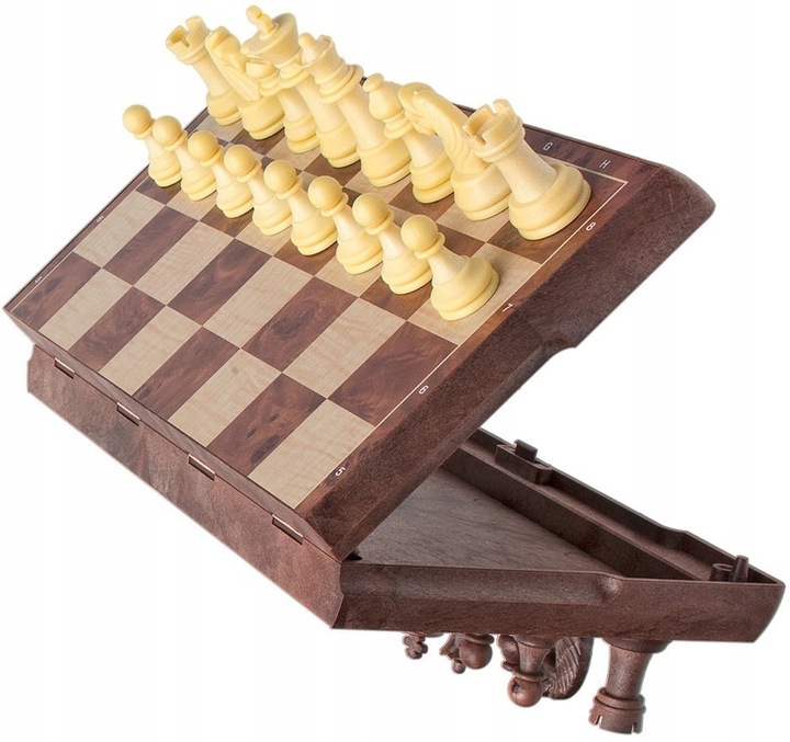 SZACHY WARCABY MAGNETYCZNE KLASYCZNE 2W1 GRA LOGICZNA