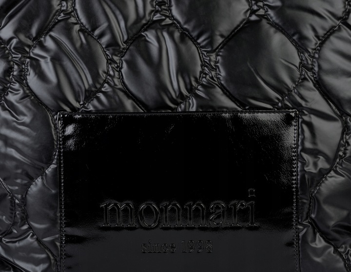 TOREBKA Damska MONNARI Duża Torba SHOPPER BAG Pojemna LOGO Premium Pikowana