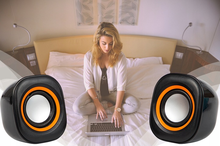 GŁOŚNIKI KOMPUTEROWE DO KOMPUTERA PC LAPTOPA USB MP3 MINI JACK 3.5 mm