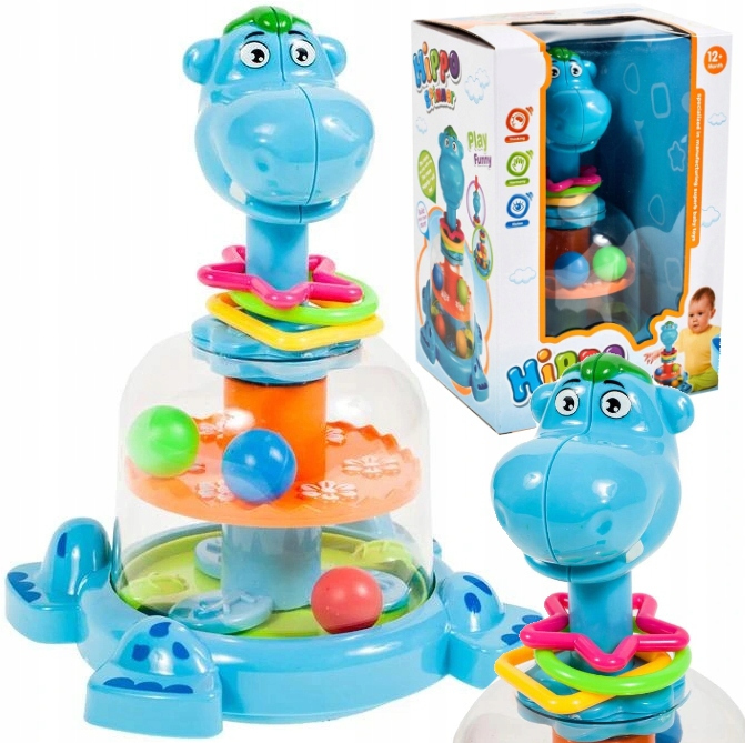 BĄCZEK INTERAKTYWNY SPINNER HIPCIO KARUZELKA Z KULECZKAMI DZIECI NA ROCZEK