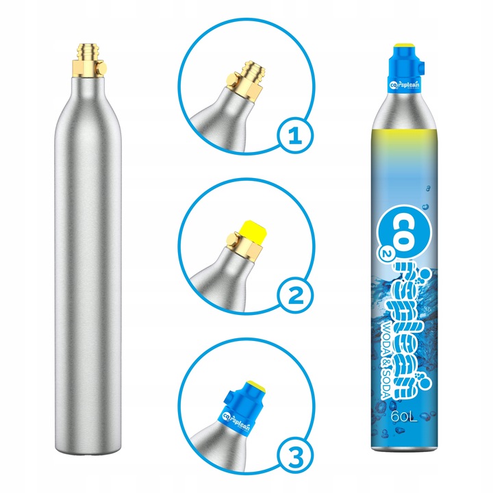Corsplean napełnienie quick connect 4 szt do sodastream