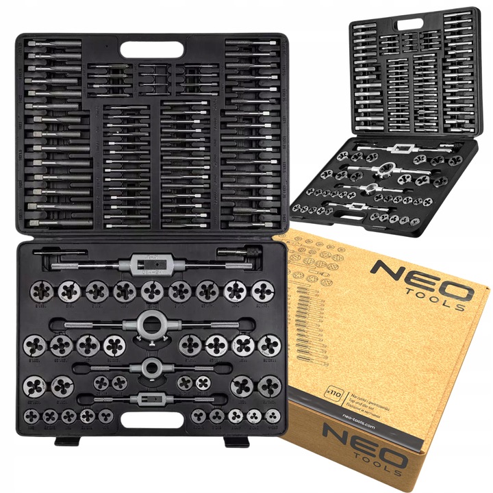 Zestaw Gwintowniki I Narzynki 110e Kalibrownik NEO TOOLS