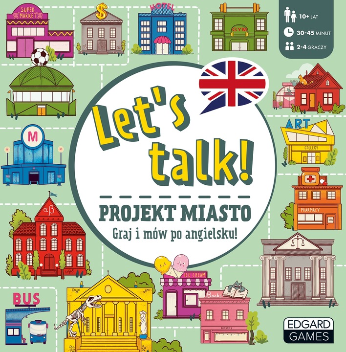 LET'S TALK PROJEKT MIASTO GRA PLANSZOWA DO NAUKI ANGIELSKIEGO