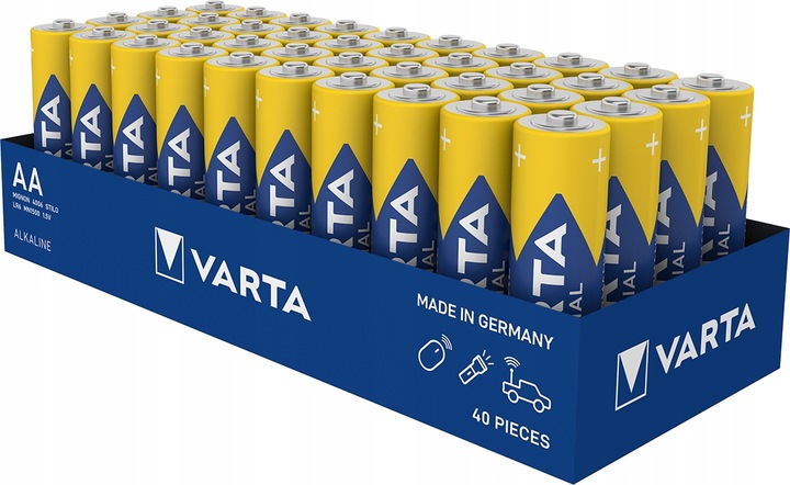 40 x VARTA INDUSTRIAL BATERIA AA LR06 (taca)