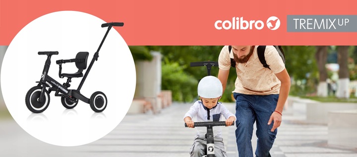 Rowerek dziecięcy TREMIX Up 6w1 magnetic COLIBRO