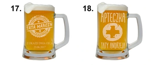KUFEL DO PIWA PREZENT DLA TATY NA DZIEŃ OJCA Z GRAWEREM