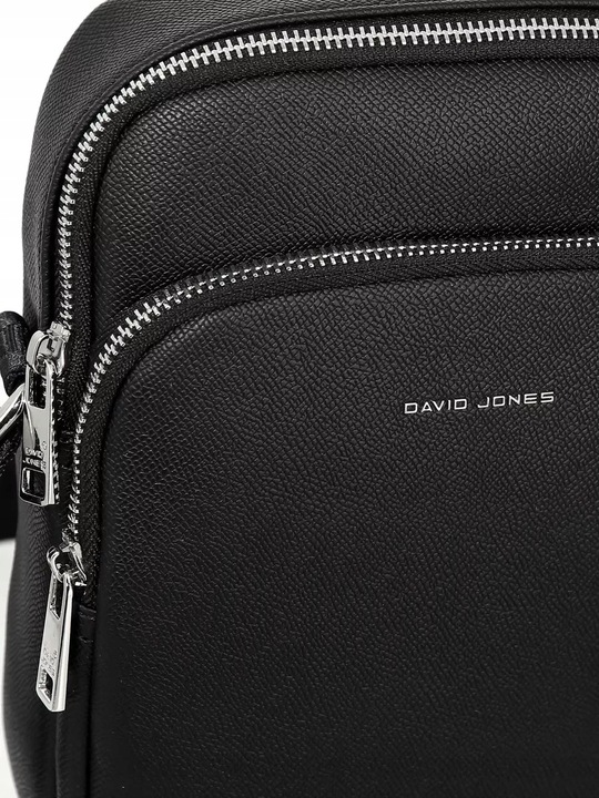 Torebka listonoszka David Jones męska saszetka na ramię czarna