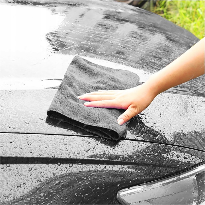 5X RĘCZNIK ŚCIERECZKA Z MIKROFIBRY DO MYCIA OSUSZANIA AUTA 300g 30cm BLACK