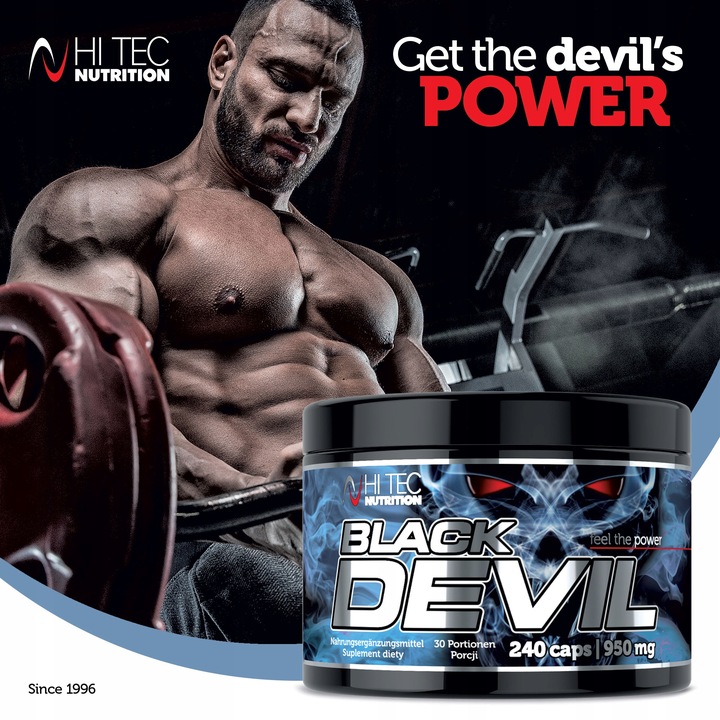 HI TEC Black DEVIL- 240 kaps BOOSTER TESTOSTERON