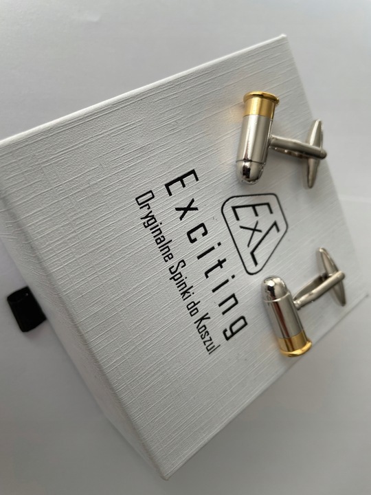 Spinki do mankietów EXC Naboje dla Żołnierza Wojaka Policjanta Myśliwego