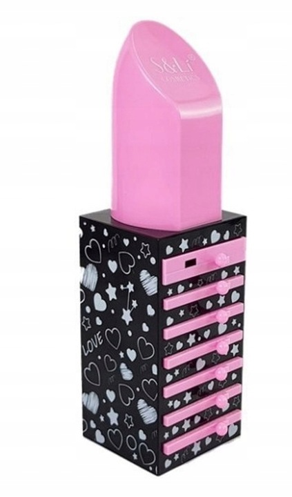 KUFEREK ZESTAW KOSMETYKÓW DO MAKIJAŻU PIĘKNOŚCI TOALETKA DO MAKIJAŻU DLA DZ