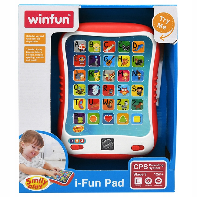 SMILY PLAY BYSTRY TABLET INTERAKTYWNY UCZY WINFUN
