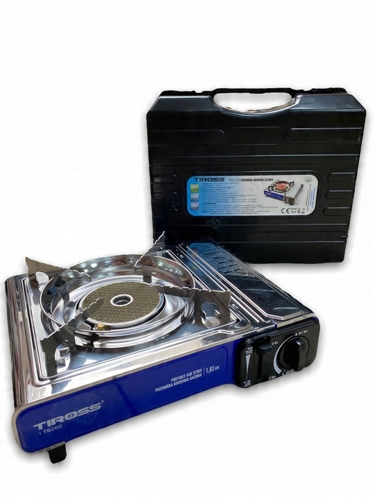 Kuchenka turystyczna gazowa Tiross srebrna TS-266