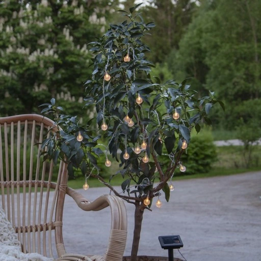 Girlanda świetlna solarna zewnętrzna IP44 LED 475 cm z czujnikiem zmierzchu